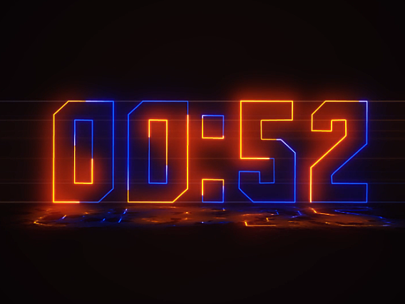 60秒倒数计时动画视频素材免费下载 2K分辨率1920*1080