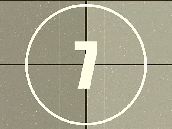 经典10秒倒计时动画视频素材免费下载 2K分辨率1920*1080