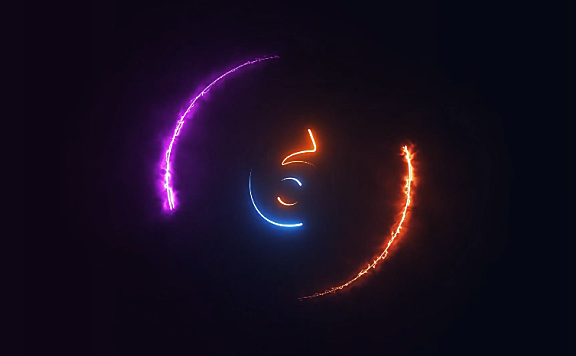 炫酷的10秒倒计时动画视频素材免费下载 2K分辨率1920*1080