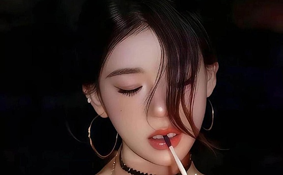 性感美女正在点烟 最新手机壁纸图片原图免费下载