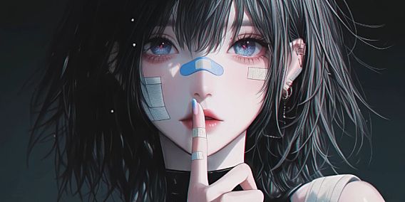 创可贴可爱短发美少女 电脑动态壁纸4K高清视频分辨率3480*2160免费下载