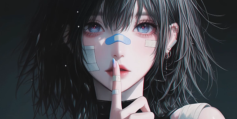 创可贴可爱短发美少女 电脑动态壁纸4K高清视频分辨率3840*2160免费下载